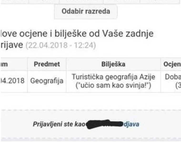 ʼUčenik me poslao u 3 pm i naručio ćevapeʼ: Bilje&scaron;ke iz dnevnika koje dokazuju da profesore sve manje po&scaron;tuju