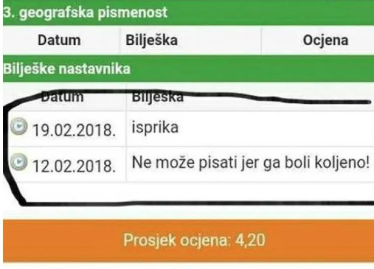 ʼUčenik me poslao u 3 pm i naručio ćevapeʼ: Bilje&scaron;ke iz dnevnika koje dokazuju da profesore sve manje po&scaron;tuju