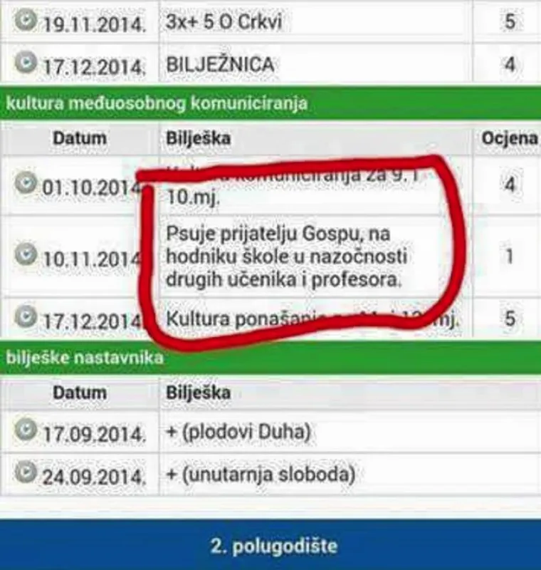 ʼUčenik me poslao u 3 pm i naručio ćevapeʼ: Bilje&scaron;ke iz dnevnika koje dokazuju da profesore sve manje po&scaron;tuju