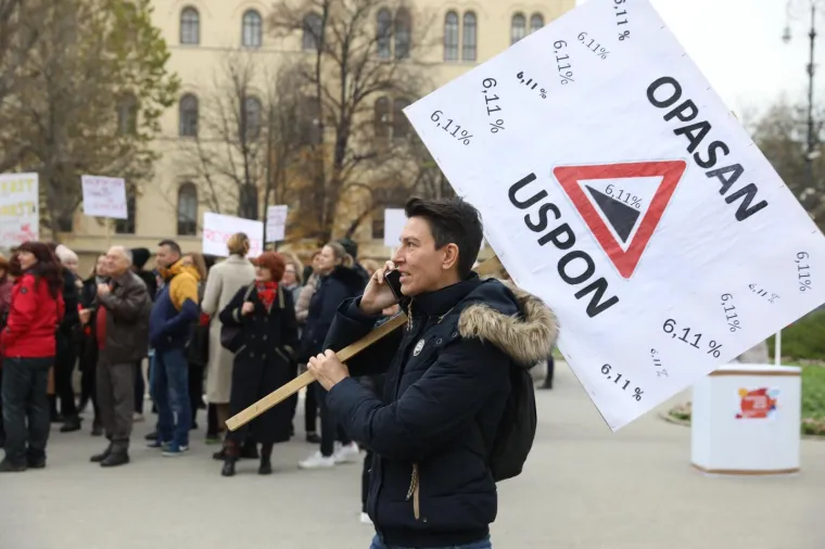 TISUĆE LJUDI U ZAGREBU PROSVJEDUJE ZA VEĆE PLAĆE U OBRAZOVANJU: 'Ne očekujemo kraj štrajka jer Vlada zasad nema ozbiljnu ponudu'