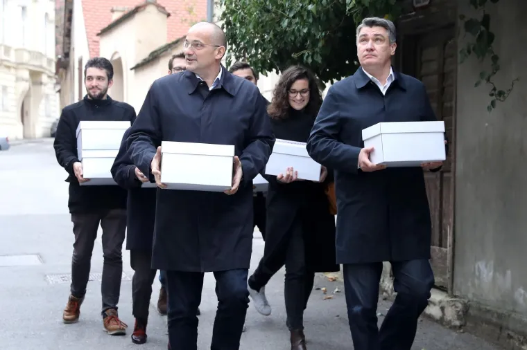 Milanović predao 78.000 potpisa pa 'bocnuo' predsjednicu: 'Kampanja joj je običan seoski trash'