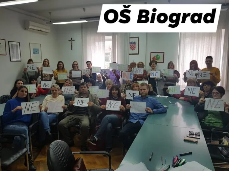 Veliko NE! Učitelji su opet bili originalni - Plenkoviću su na slikovit način poručili &scaron;to misle o njegovoj ponudi