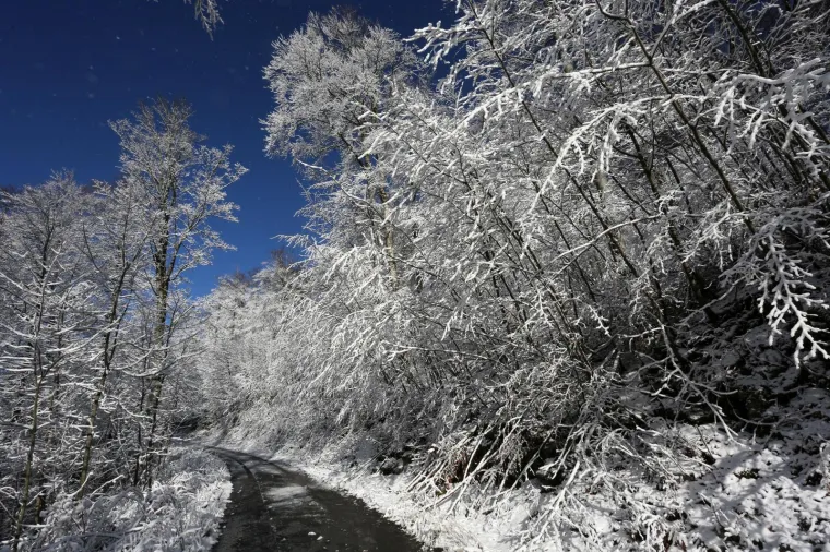 Gorski kotar zabijelio prvi ovogodi&scaron;nji snijeg: Zimske radosti mogu početi