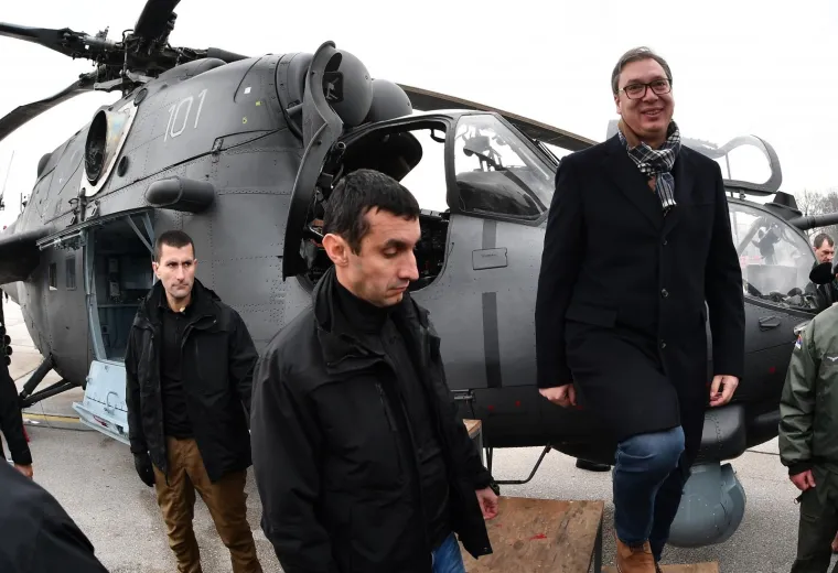 Vučić odu&scaron;evljen 'vražjim kočijama': Vojska Srbije predstavila nove helikoptere kupljene u Rusiji