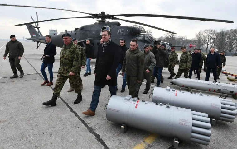 Vučić odu&scaron;evljen 'vražjim kočijama': Vojska Srbije predstavila nove helikoptere kupljene u Rusiji