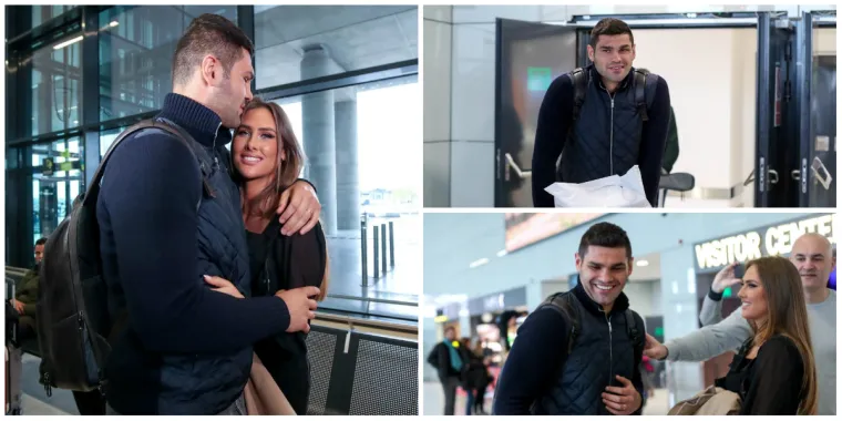 Doček &scaron;ampiona u Zagrebu! Hrgović se nije mogao odvojiti od prekrasne supruge Marinele...