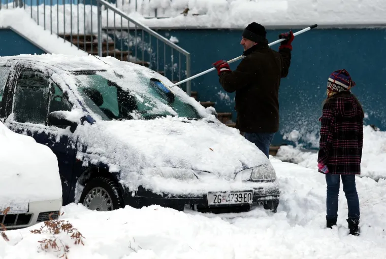 Tako nije bilo od 1955.! Prije 7 godina Zagreb je zatrpao ogroman snijeg i napravio kaos