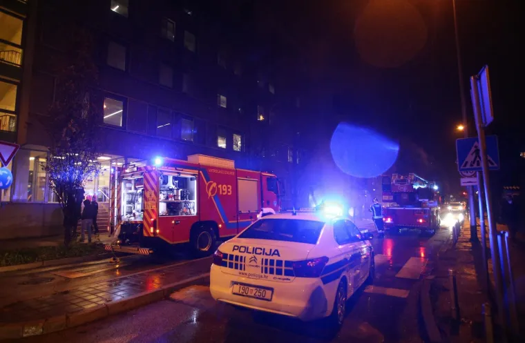 Buknuo požar u Zagrebu: Na terenu su bili vatrogasci i policija, nema ozlijeđenih