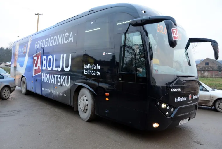 KOLINDIN AUTOBUS ZA KAMPANJU: Luksuzno opremljeno vozilo mjesečno ko&scaron;ta najmanje 25.000 kuna