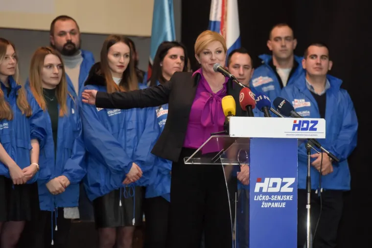 Grabar-Kitarović prepuna samopouzdanja u 'HDZ-ovom gradu': 'Nudim program i rad, a ne poskočice i nerad'