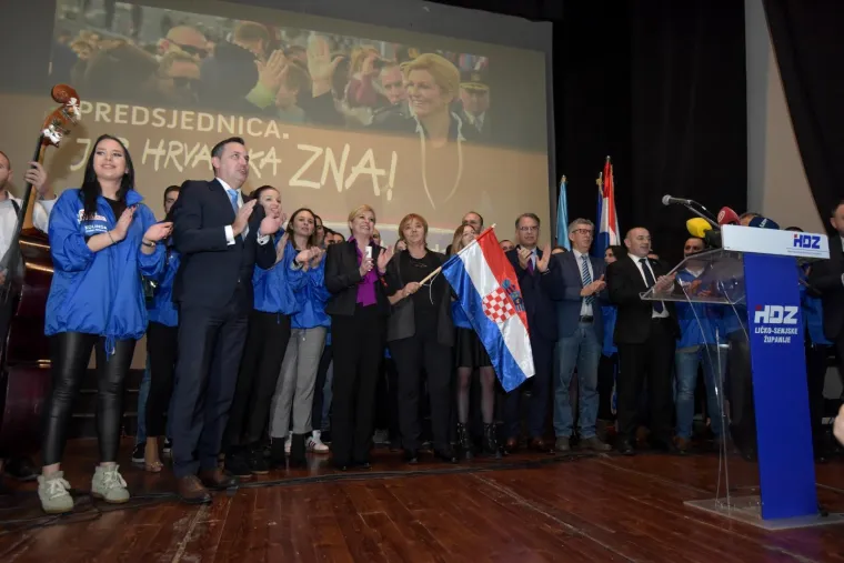Grabar-Kitarović prepuna samopouzdanja u 'HDZ-ovom gradu': 'Nudim program i rad, a ne poskočice i nerad'