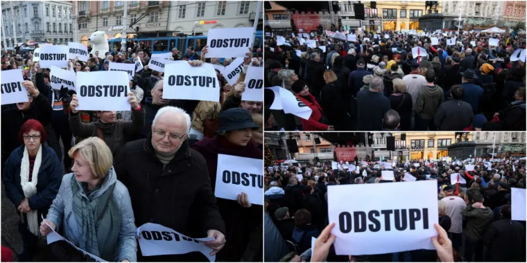Stotine Zagrepčana skupile se na prosvjedu protiv Bandića: 'Zagreb je spreman! Odstupi!'