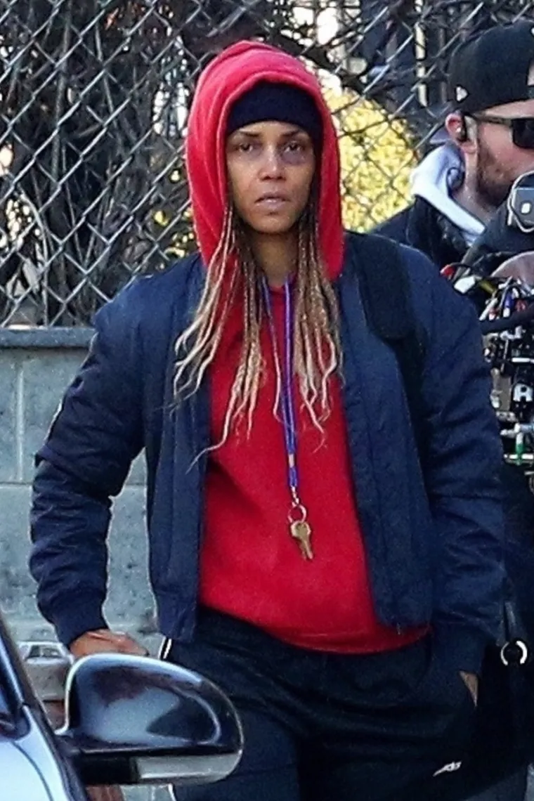 Halle Berry na snimanju filma "Bruised"