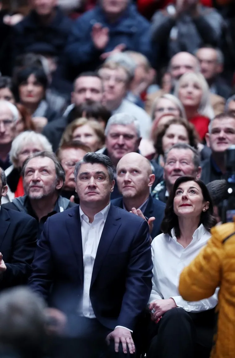Veliki predizborni skup Zorana Milanovića u Zagrebu