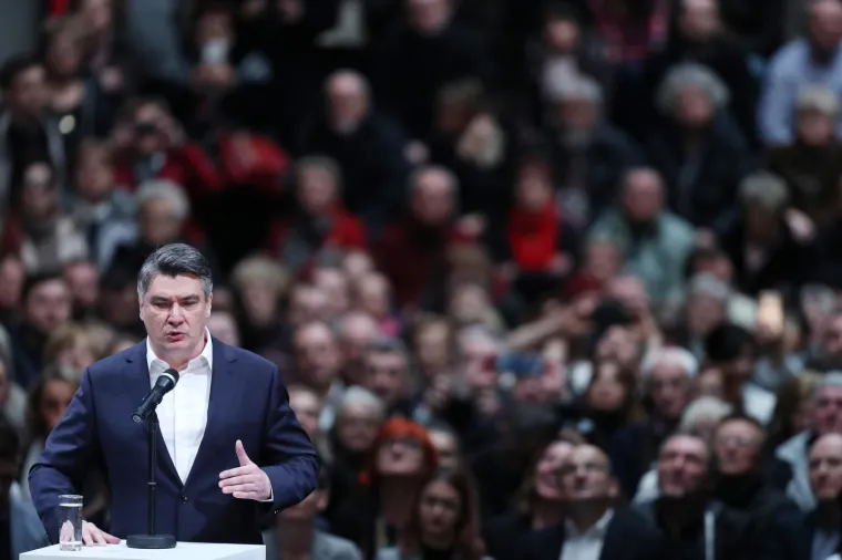 Veliki predizborni skup Zorana Milanovića u Zagrebu