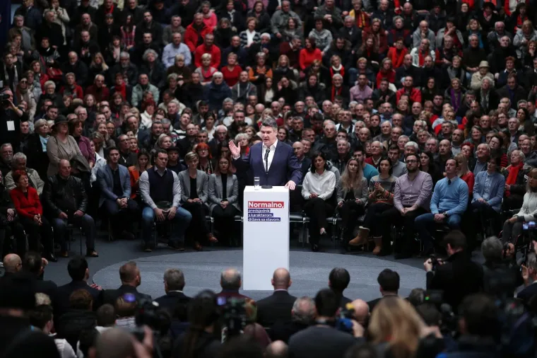 Veliki predizborni skup Zorana Milanovića u Zagrebu