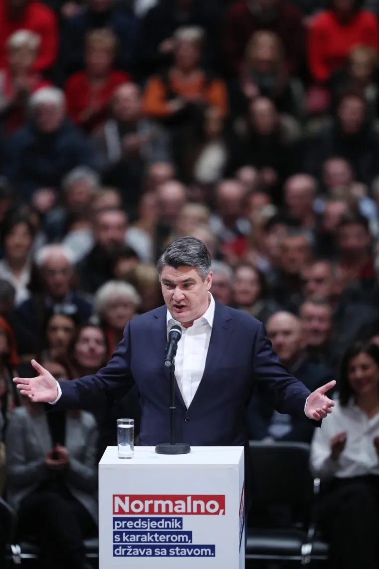 Veliki predizborni skup Zorana Milanovića u Zagrebu