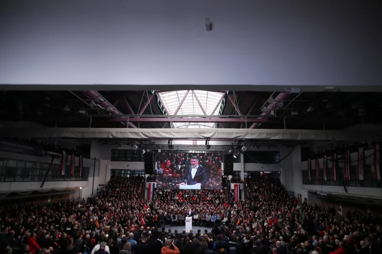 Veliki predizborni skup Zorana Milanovića u Zagrebu