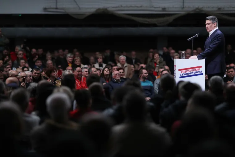Veliki predizborni skup Zorana Milanovića u Zagrebu