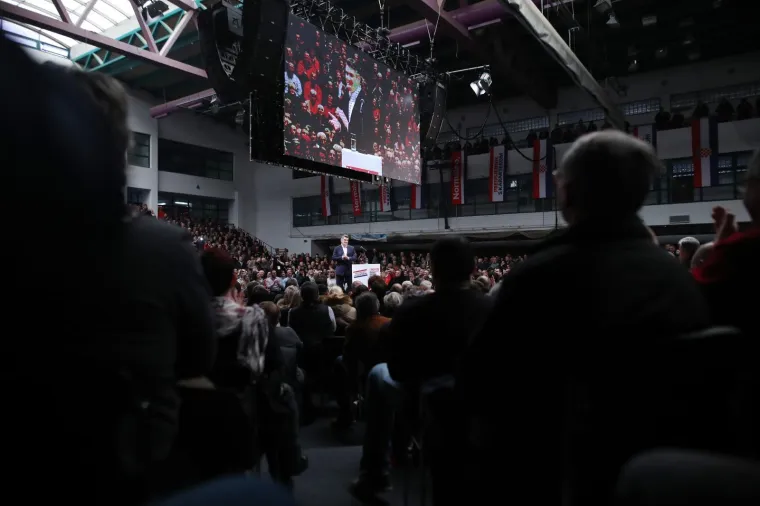 Veliki predizborni skup Zorana Milanovića u Zagrebu