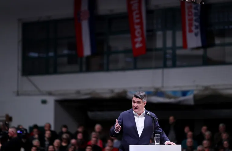 Veliki predizborni skup Zorana Milanovića u Zagrebu