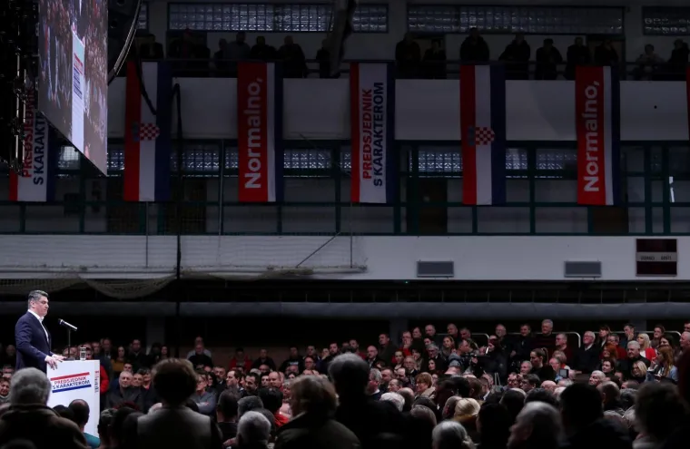 Veliki predizborni skup Zorana Milanovića u Zagrebu