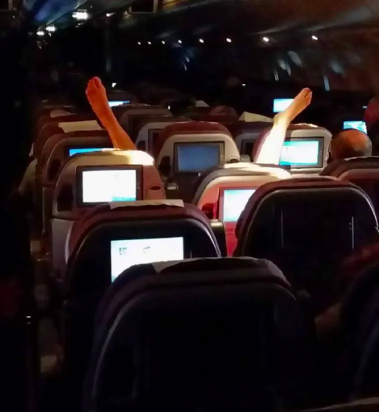 Panda u avionu? Ljudi su slikali čudne prizore u avionima koje su jednostavno morali podjeliti sa drugima