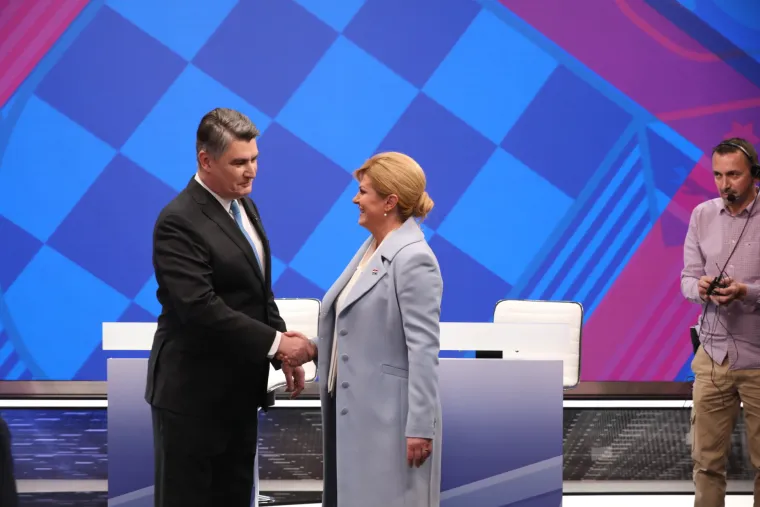 Debata na RTL-u: Milanović i Grabar-Kitarović kurtoazno izmijenili pozdrave, a onda je krenula paljba