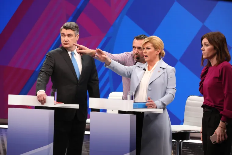 Debata na RTL-u: Milanović i Grabar-Kitarović kurtoazno izmijenili pozdrave, a onda je krenula paljba