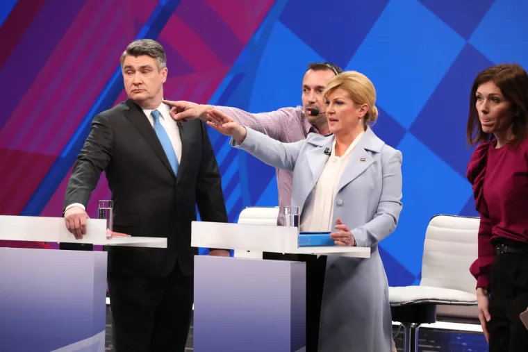 Debata na RTL-u: Milanović i Grabar-Kitarović kurtoazno izmijenili pozdrave, a onda je krenula paljba