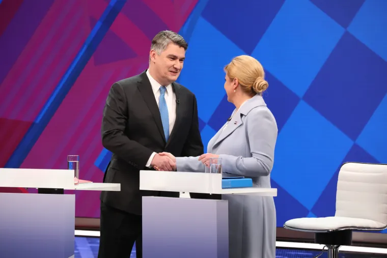 Debata na RTL-u: Milanović i Grabar-Kitarović kurtoazno izmijenili pozdrave, a onda je krenula paljba