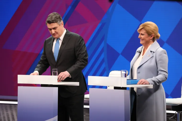 Debata na RTL-u: Milanović i Grabar-Kitarović kurtoazno izmijenili pozdrave, a onda je krenula paljba