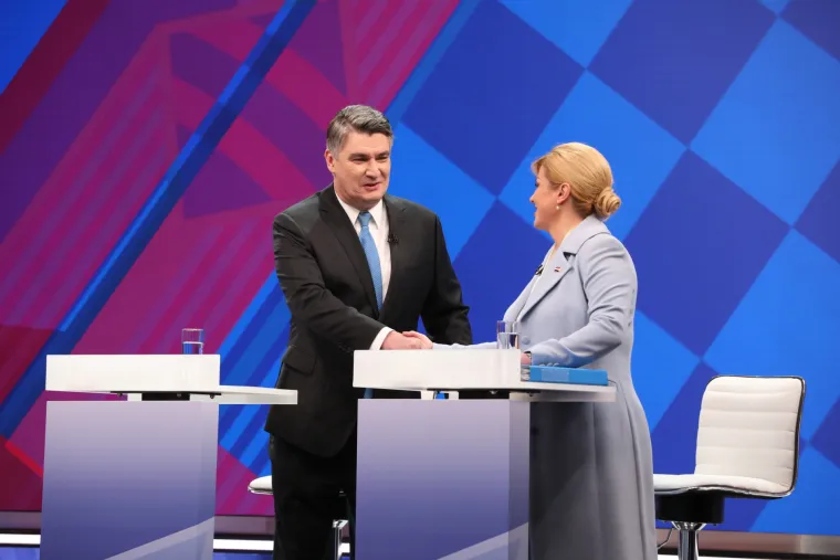 Debata na RTL-u: Milanović i Grabar-Kitarović kurtoazno izmijenili pozdrave, a onda je krenula paljba