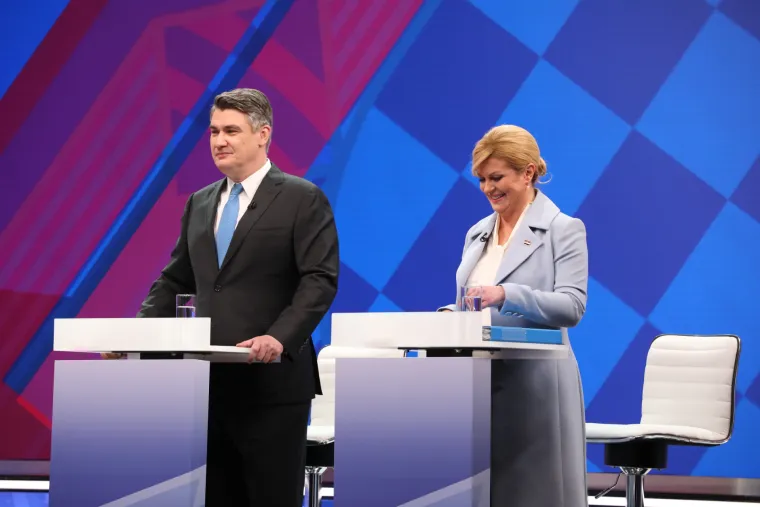 Debata na RTL-u: Milanović i Grabar-Kitarović kurtoazno izmijenili pozdrave, a onda je krenula paljba
