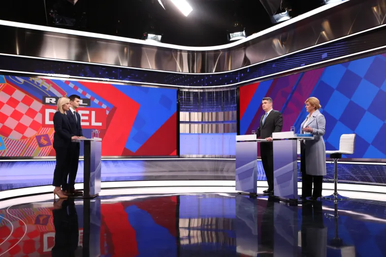 Debata na RTL-u: Milanović i Grabar-Kitarović kurtoazno izmijenili pozdrave, a onda je krenula paljba