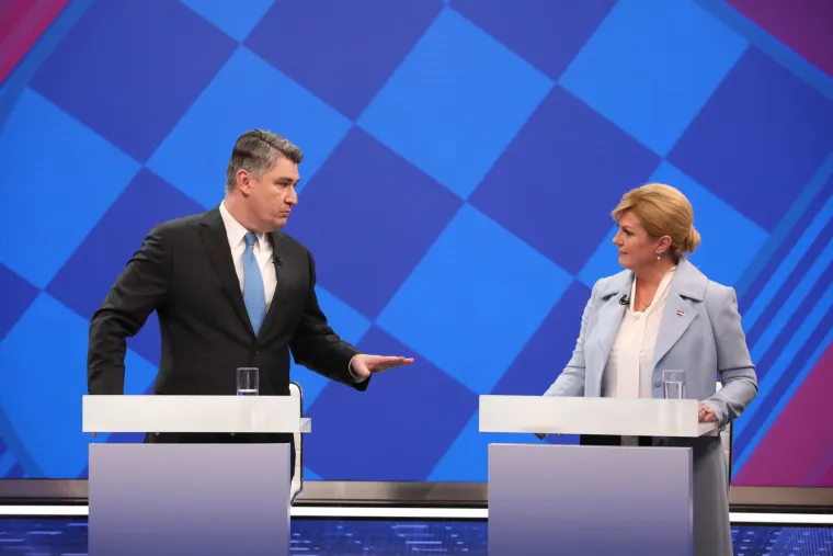 Debata na RTL-u: Milanović i Grabar-Kitarović kurtoazno izmijenili pozdrave, a onda je krenula paljba