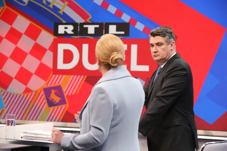 Debata na RTL-u: Milanović i Grabar-Kitarović kurtoazno izmijenili pozdrave, a onda je krenula paljba