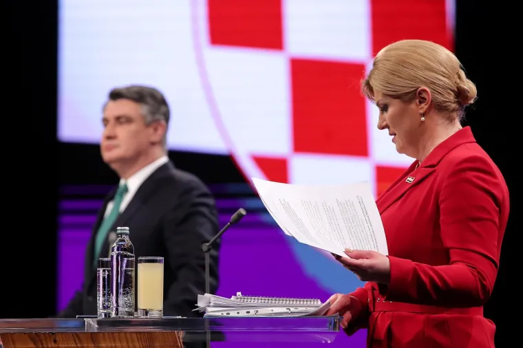 Sučeljavanje Kolinda Grabar Kitarović i Zorana Milanovića na HRT-u