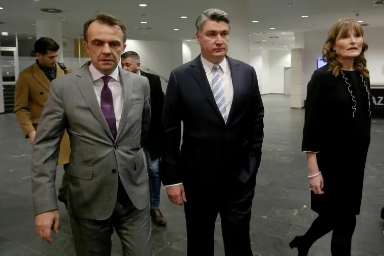 Dolazak zorana Milanovića na sučeljavanje s Kolindom Grabar Kitarović