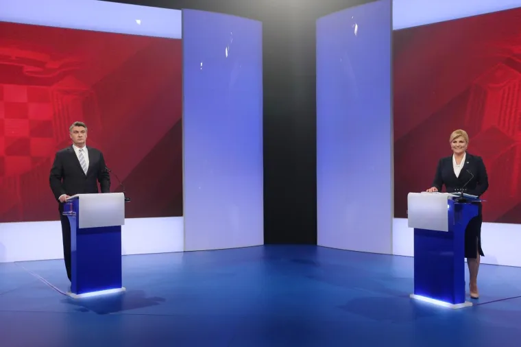 POSLJEDNJE SUČELJAVANJE PREDSJEDNIČKIH KANDIDATA: Milanović i Kolinda se rukovali