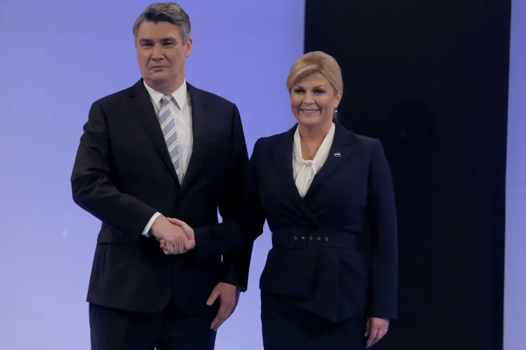 POSLJEDNJE SUČELJAVANJE PREDSJEDNIČKIH KANDIDATA: Milanović i Kolinda se rukovali