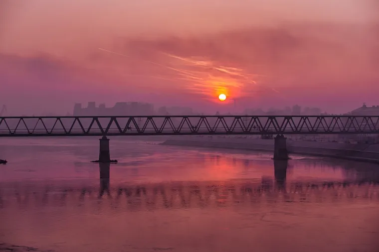 ČAROBAN PRIZOR IZNAD JEDNE HRVATSKE RIJEKE: Ako ste jutros prespavali izlazak sunca, ovo morate vidjeti