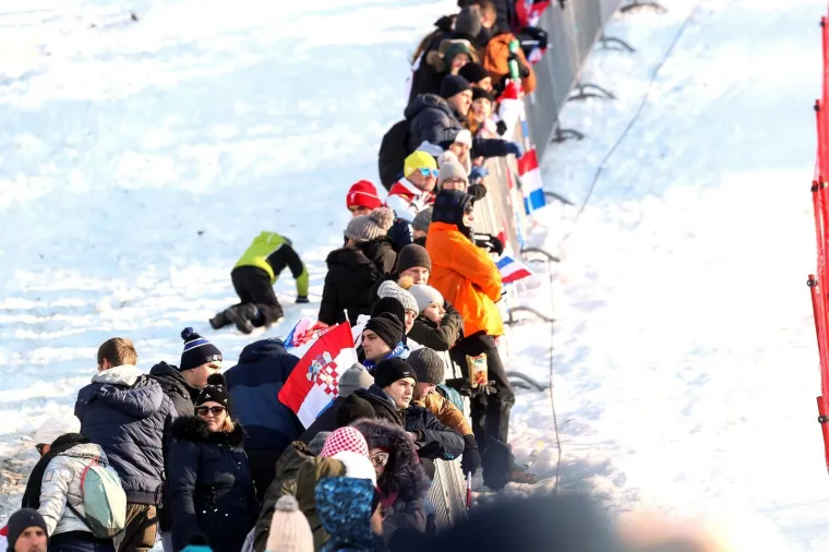 Muški slalom Audi FIS Svjetskog skijaškog kupa Snow Queen Trophy. 
Photo: Luka Stanzl/PIXSELL
