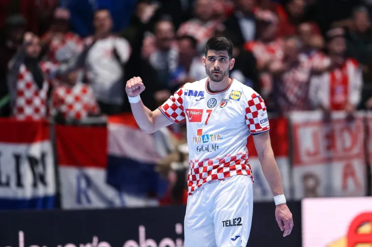 09.01.2020., Stadthalle Graz, Graz - Europsko rukometno prvenstvo, skupina A, 1. kolo, Hrvatska - Crna Gora. Luka Stepancic. Photo: Luka Stanzl/PIXSELL