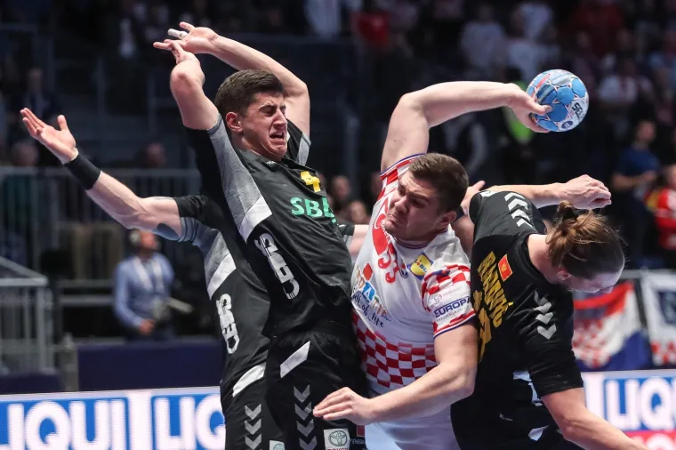 09.01.2020., Stadthalle Graz, Graz - Europsko rukometno prvenstvo, skupina A, 1. kolo, Hrvatska - Crna Gora. Marin Sipic 
Photo: Luka Stanzl/PIXSELL