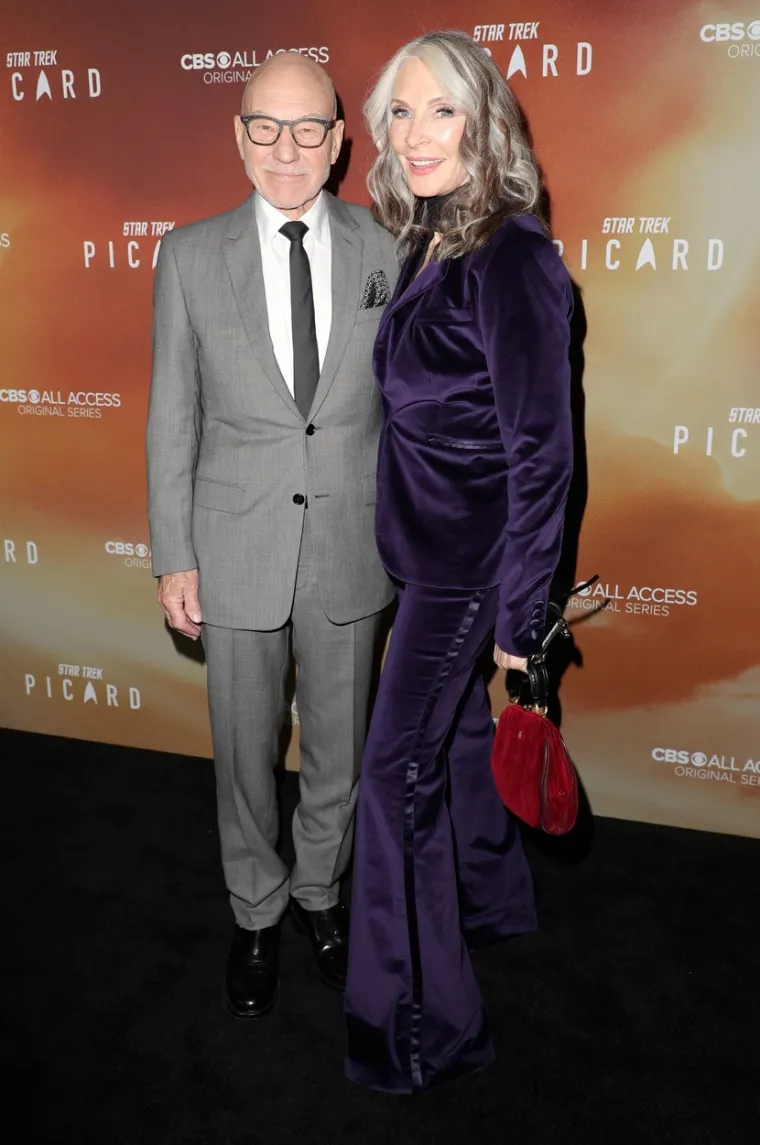Patrick Stewart i Gates McFadden.