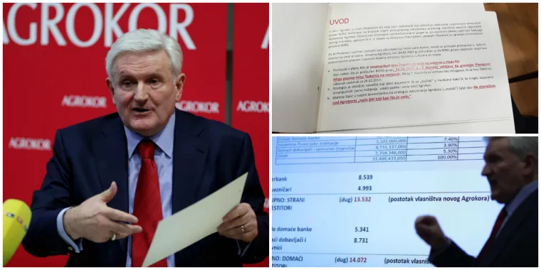 Todorić ispred 'Agrokorova' panoa održao konferenciju za medije: 'Dostavljeni su mi tajni dokumenti...'