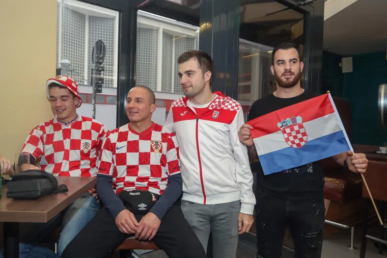 16.01.2020., Wiener Stadthalle, Bec - Europsko rukometno prvenstvo, skupina I, 1. kolo, Hrvatska - Austrija. Navijaci se okupljaju prije utakmice. 
Photo: Luka Stanzl/PIXSELL