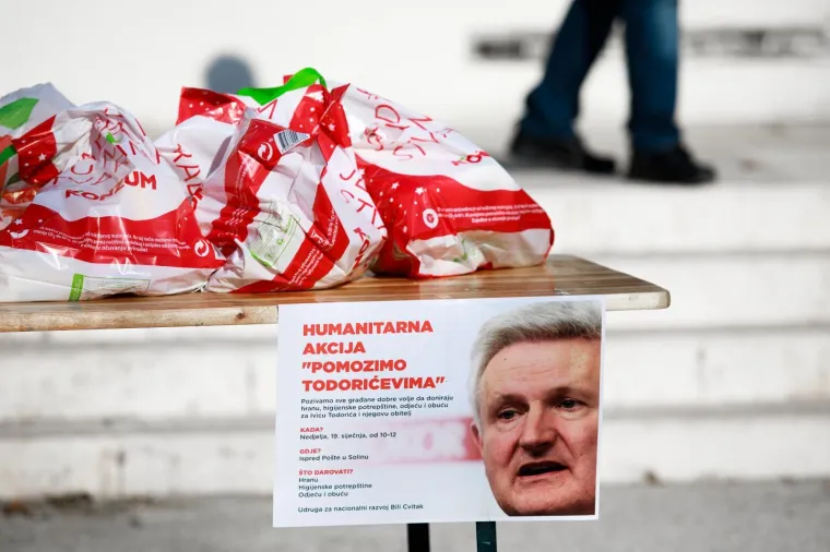 'POMOZIMO TODORIĆIMA': U Splitu prikupljali hranu i higijenske potrep&scaron;tine za 'Gazdu'