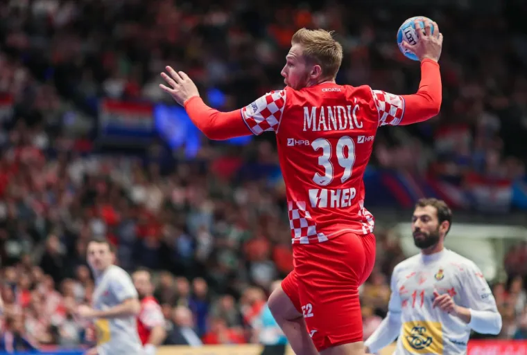 22.01.2020., Wiener Stadthalle, Bec, Austrija - Europsko rukometno prvenstvo, skupina 1, 4. kolo, Hrvatska - Spanjolska. David Mandic Photo: Slavko Midzor/PIXSELL